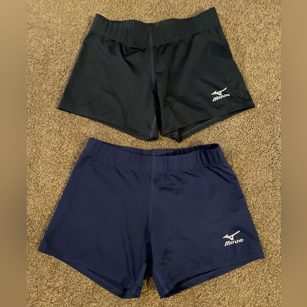 Mizuno Black and Navy Blue Spandex